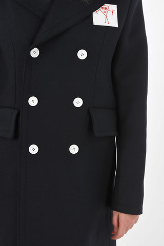 wool double breasted Chesterfield coat