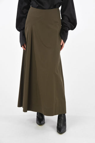 gonna a-line maxi in cotone