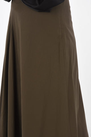 gonna a-line maxi in cotone
