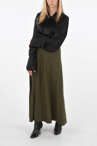 gonna a-line maxi in cotone