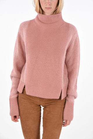 Virgin Wool and Mohair Turtle-Neck Sweater