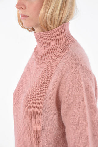 Virgin Wool and Mohair Turtle-Neck Sweater
