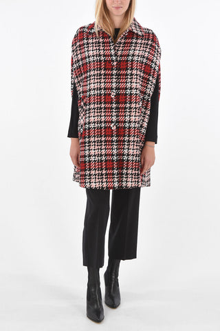 BE houndstooth cape
