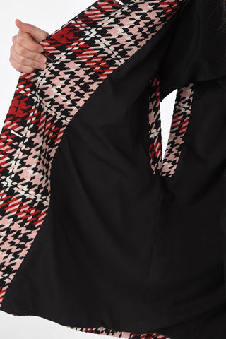 BE houndstooth cape