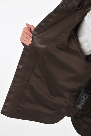 Leather Jacket With Hood