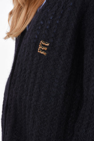 v-neck maxi cardigan