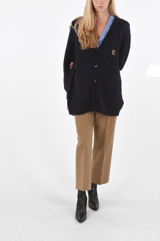 v-neck maxi cardigan