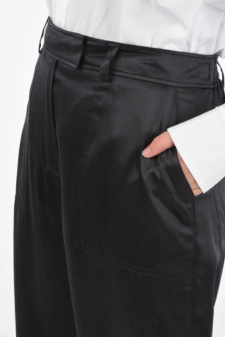 Silk Hidden Closure Palazzo Pants