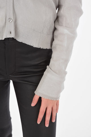 Cardigan in Cotone a Costine 