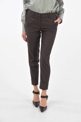 Virgin Wool and Lurex 4 Pocket Pants