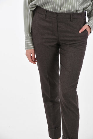Virgin Wool and Lurex 4 Pocket Pants