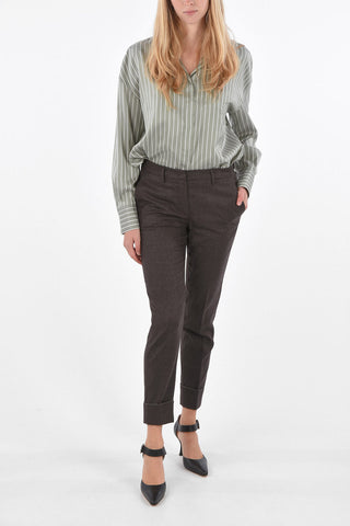 Virgin Wool and Lurex 4 Pocket Pants