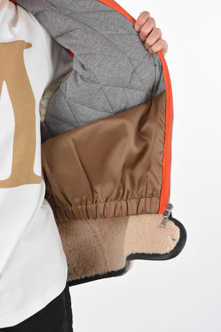 quilted jacket with hood