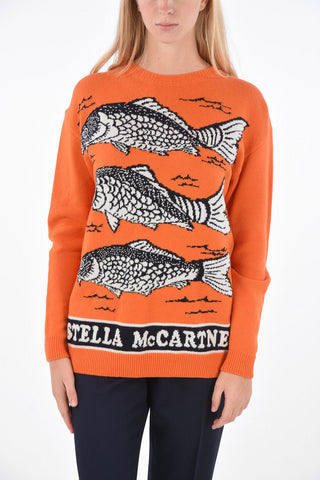 virgin wool embroidered sweater
