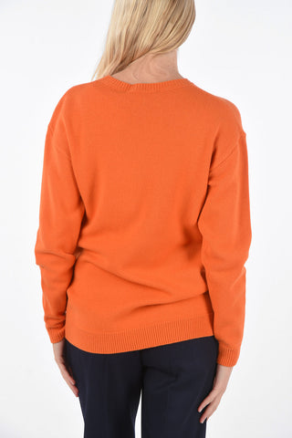 virgin wool embroidered sweater