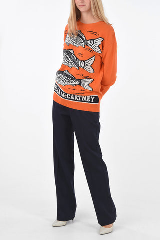 virgin wool embroidered sweater