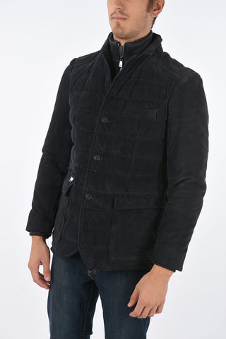 ID OUTDOOR Giacca Trapuntata in Suede