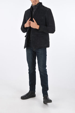 ID OUTDOOR Giacca Trapuntata in Suede