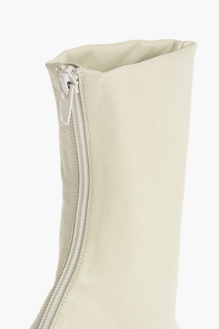 Platform Heeled Booties with Square Toe