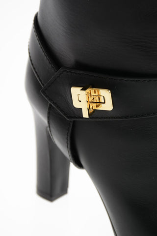 Heeled Ankle Boots with Jewel Buckle
