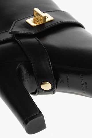 Heeled Ankle Boots with Jewel Buckle