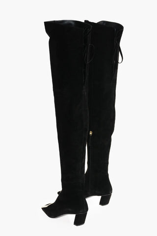 Over the Knee BELLE VIVIER Suede Boots with Front Buckle