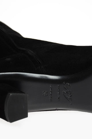 Over the Knee BELLE VIVIER Suede Boots with Front Buckle