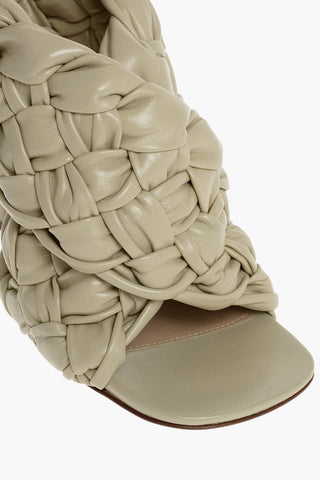 Lambskin Mules with Intertwined Motif