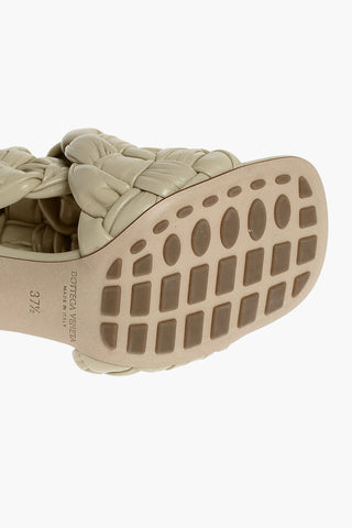 Lambskin Mules with Intertwined Motif