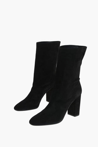Suede BOOGIE Bootie with Rounded Toe