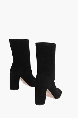 Suede BOOGIE Bootie with Rounded Toe