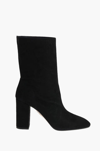 Suede BOOGIE Bootie with Rounded Toe