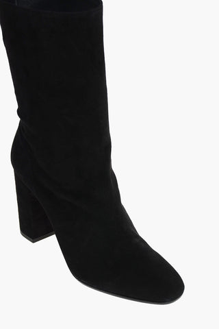 Suede BOOGIE Bootie with Rounded Toe
