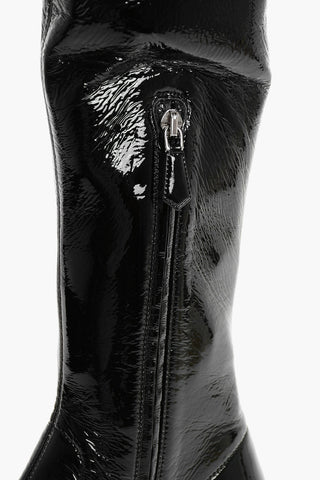 Over the Knee Tech Patent Leather Boots