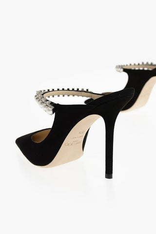 Point Toe Mules with Front Jewel Strap
