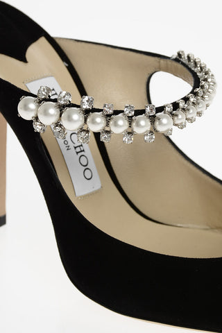 Point Toe Mules with Front Jewel Strap