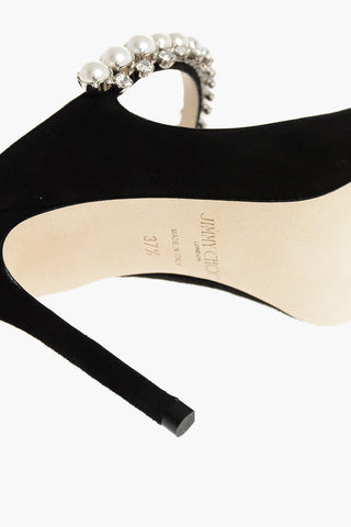Point Toe Mules with Front Jewel Strap