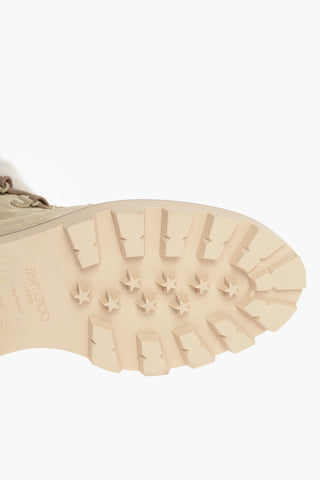 Stivaletti Platform Stringati con Pelliccia