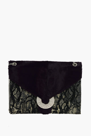 OTB Leather Details Bag with chain shoulder
