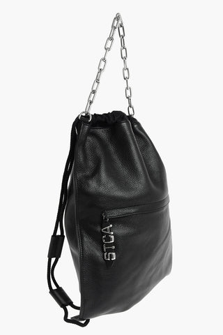 leather Drawstring bag