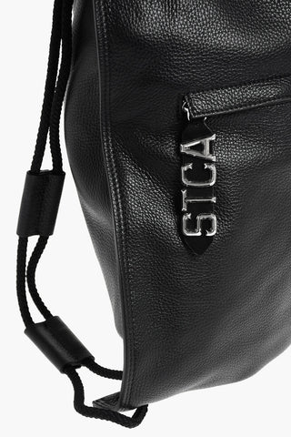leather Drawstring bag