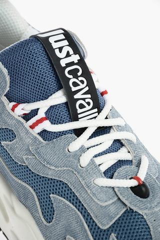 leather and fabric P1THON sneakers