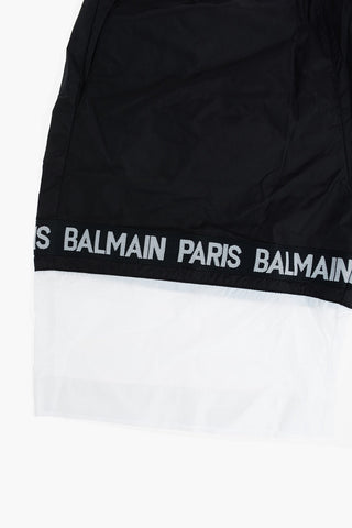 Costume da Bagno Boxer Bicolore con Elastico in Vita