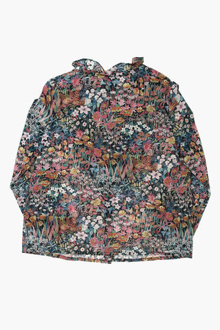 blusa PAMELA stampa floreale con ruches