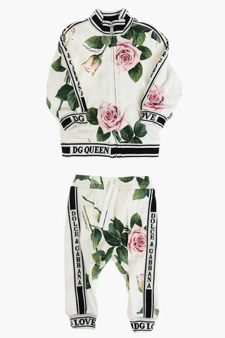 Jogger Pants TROPICAL ROSE and Sweatshirt Set