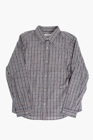 camicia ACTEUR a quadri collo italiano
