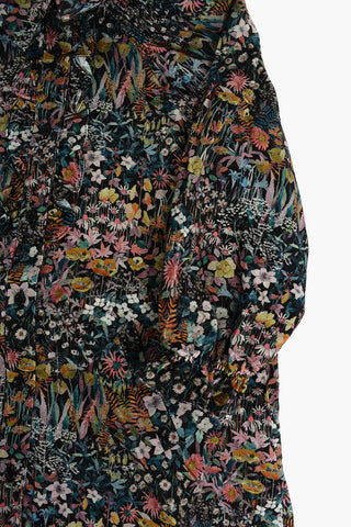 floral-print corduroy PRUNE shirtdress
