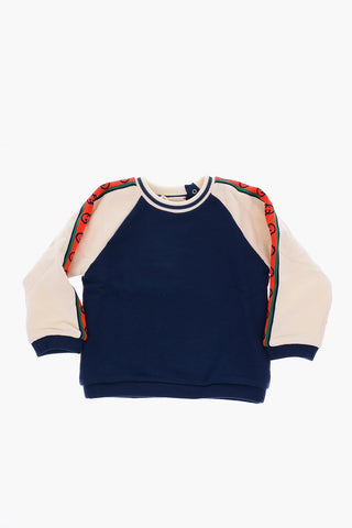 logo side band crew-neck sweatshirt