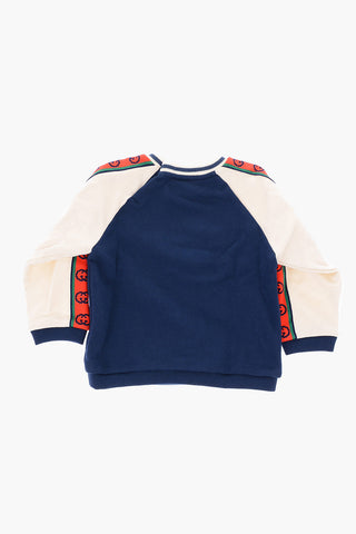 logo side band crew-neck sweatshirt