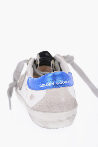 leather and fabric SUPERSTAR sneakers with leopard print detail